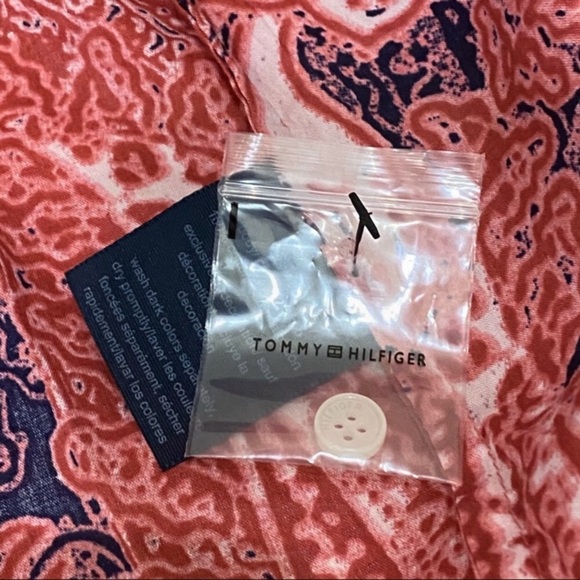 NWT TOMMY HILFIGER Cinnabar Paisley Button Down Shirt - Picture 11 of 16